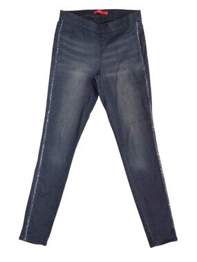 Jennifer Lopez Black Acid Wash Jeggings - Size 4, Stretch Skinny Fit